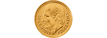 Reverso de moneda 1/2 Hidalgo